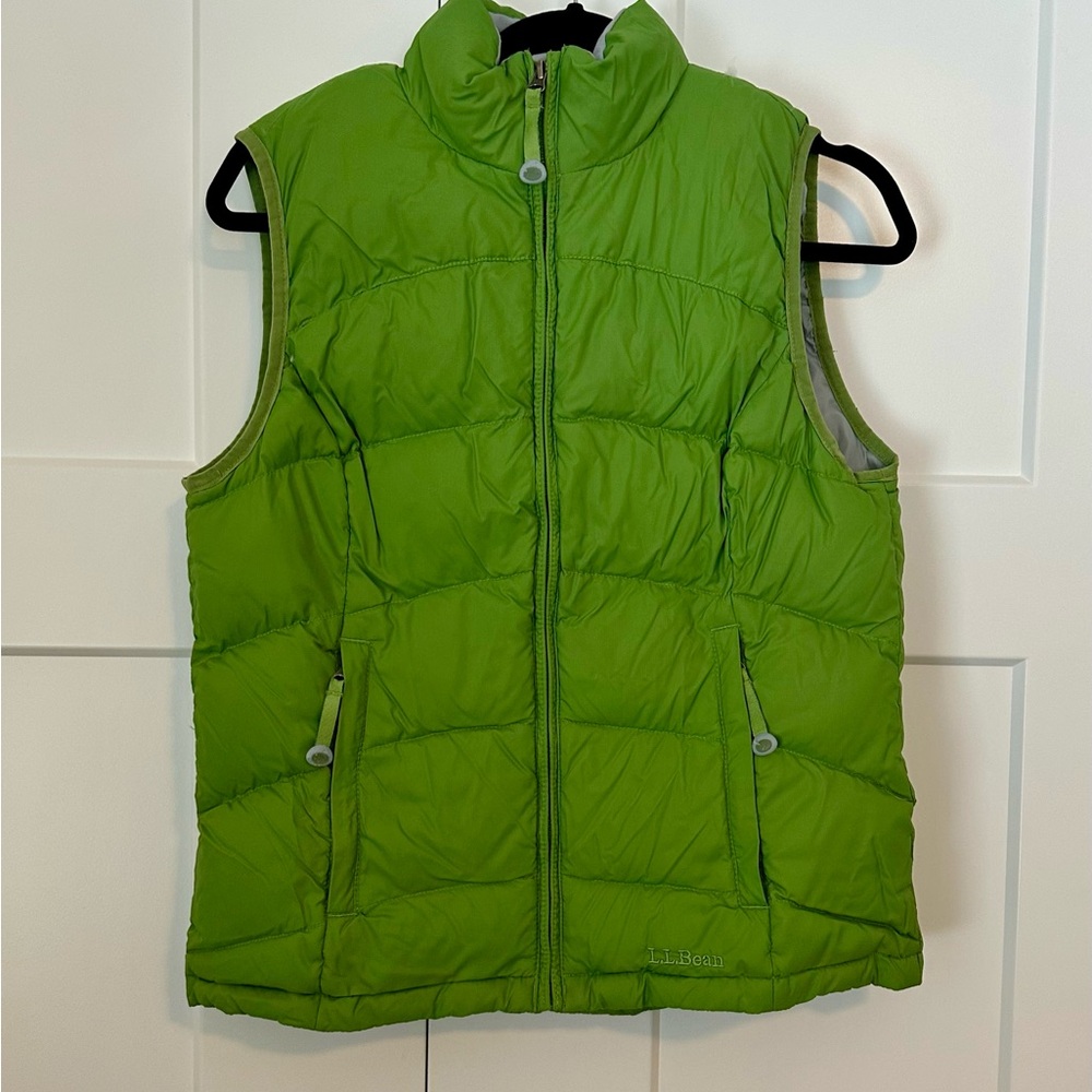 L.L. Bean Lime Green Puffer Jacket